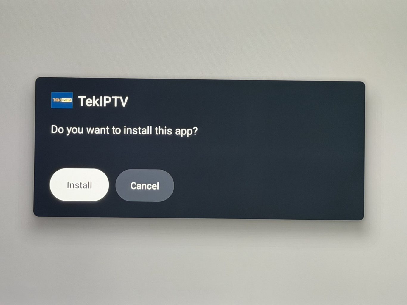 8- Install the Tekiptv App